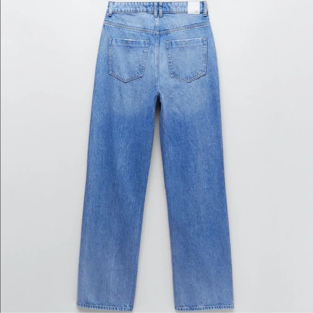 NWT Zara Z1975 High Waist Straight Leg Jeans - Picture 4 of 10